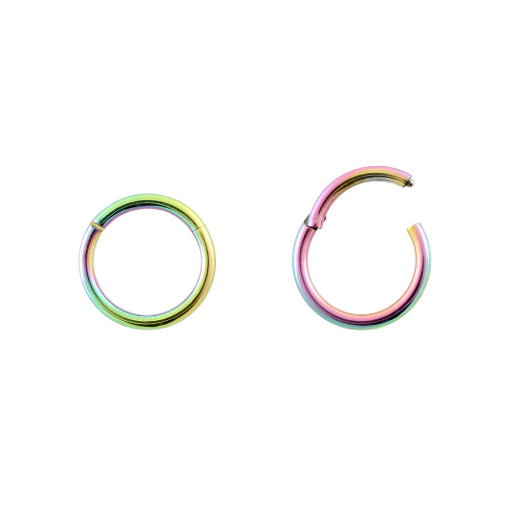 Arora Anodised Titanium Hinged Ring