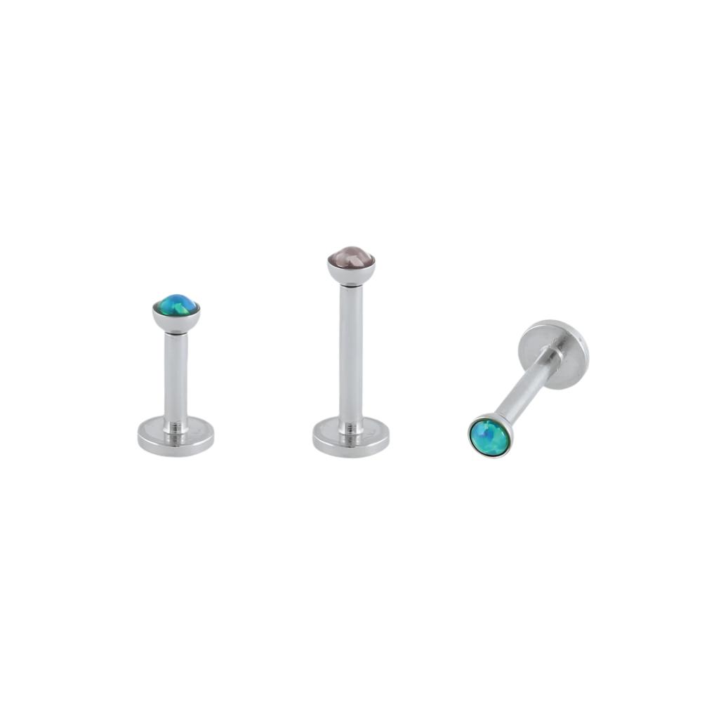 Opal round Labret