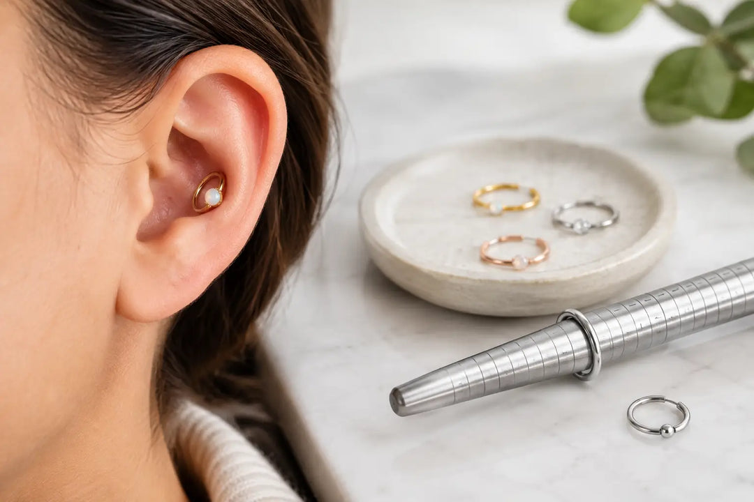 Conch Ring Diameter Guide for a Comfortable Fit