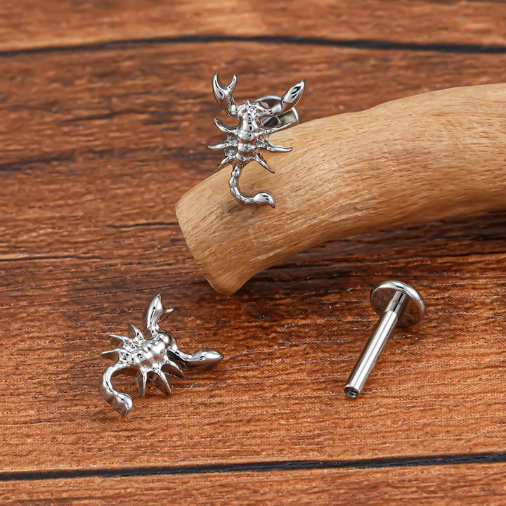 Titanium Scorpion Labret Stud