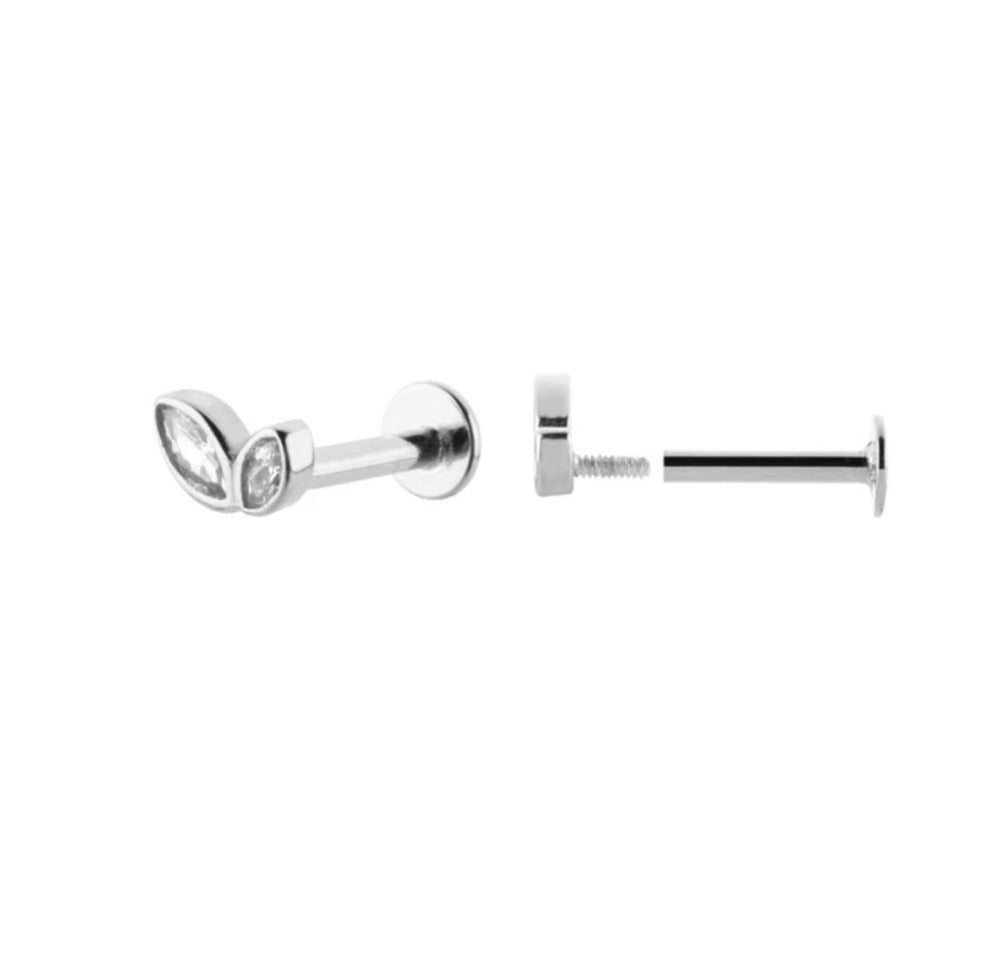 925 Sterling Silver Labret Stud