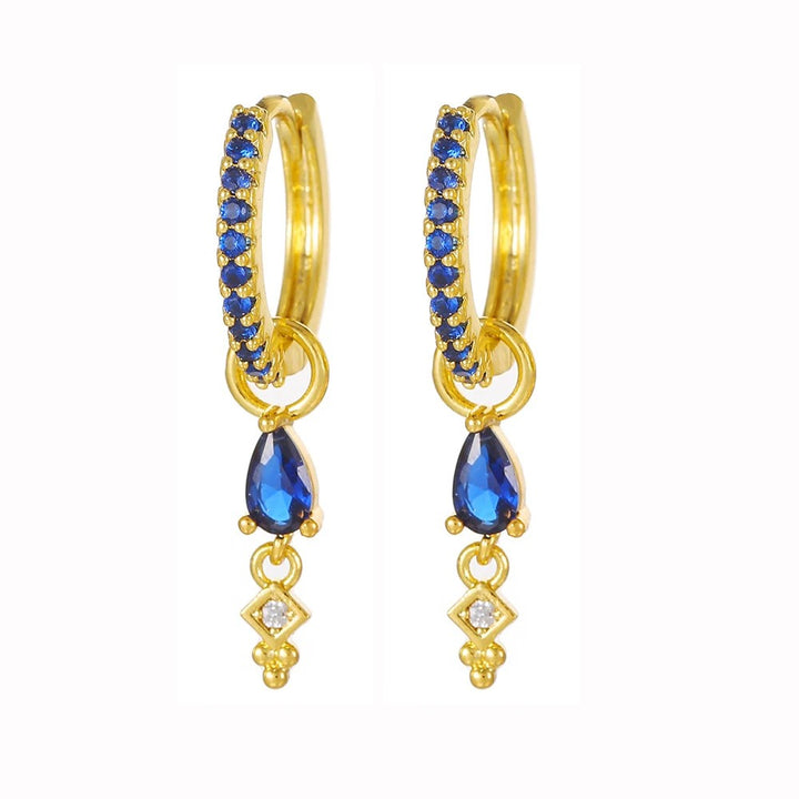 Stainless Steel Water Drop Pendant Earrings