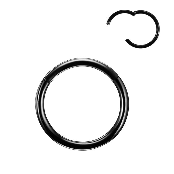 Stainless Steel Black Clicker Hoop