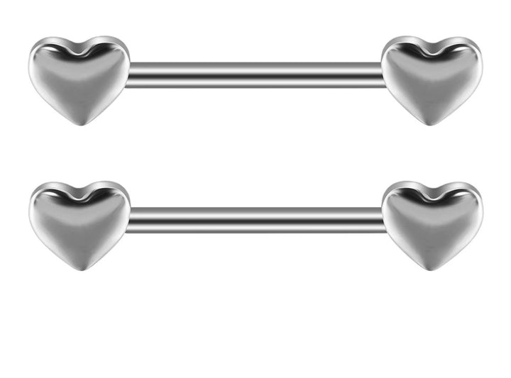 Titanium Heart Nipple Bar