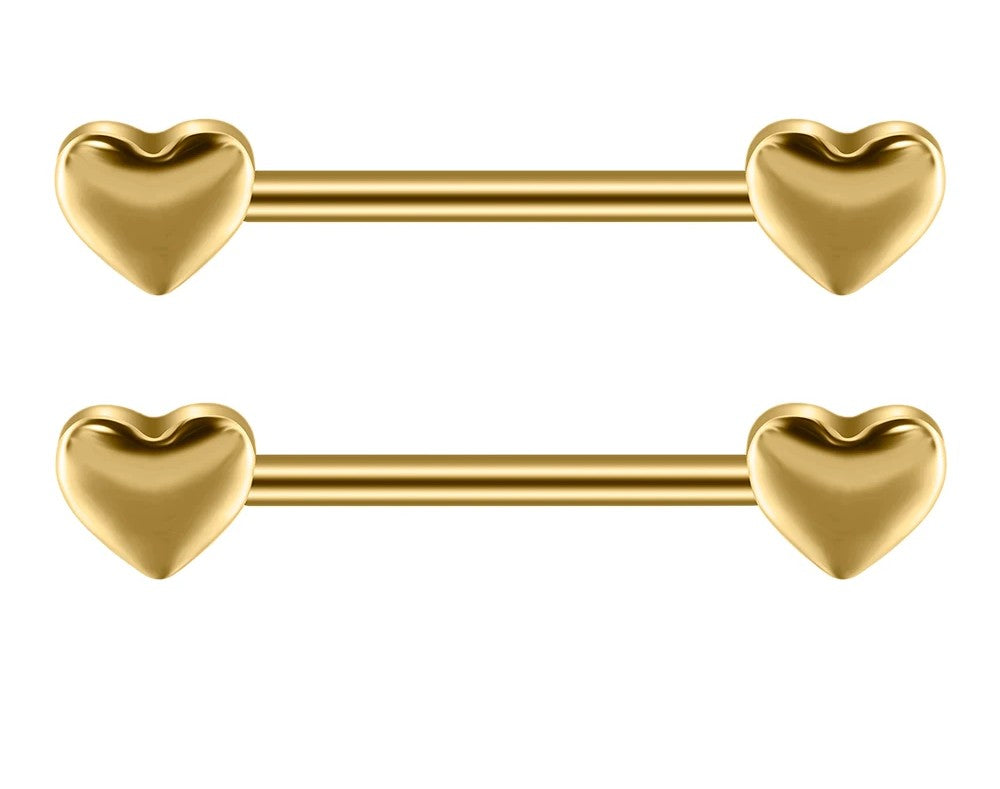 Titanium Heart Nipple Bar