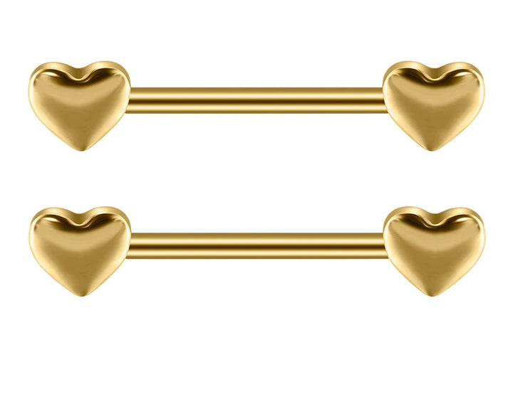Titanium Heart Nipple Bar