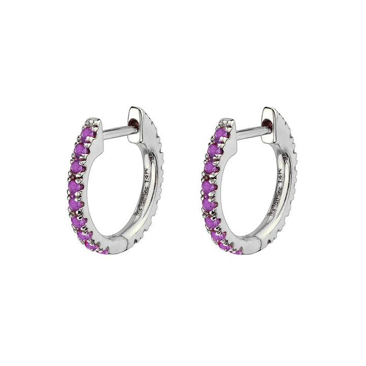 Snuggie 18K Gold Lilac Hoop