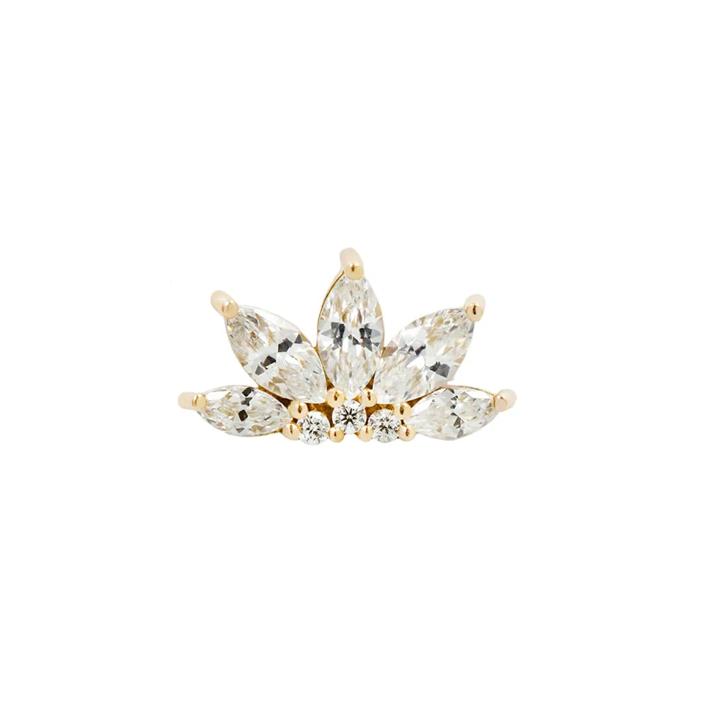 Starfire CZ Buddha Burst Stud