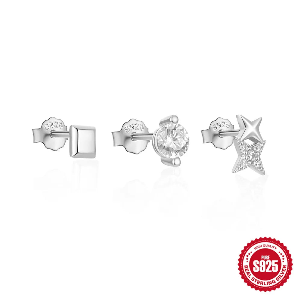 Three Piece Stacking Star CZ set