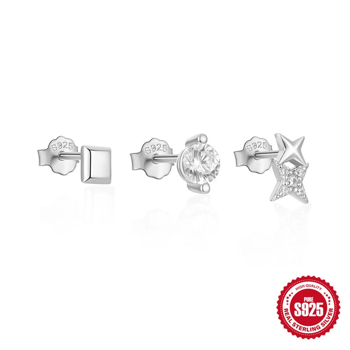 Three Piece Stacking Star CZ set