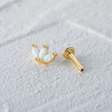 Sterling Silver Opal Piercing Earring