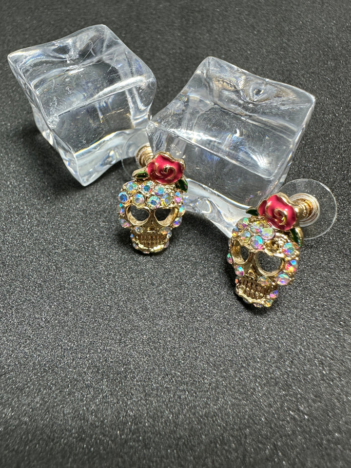 Skeleton Skull Earrings