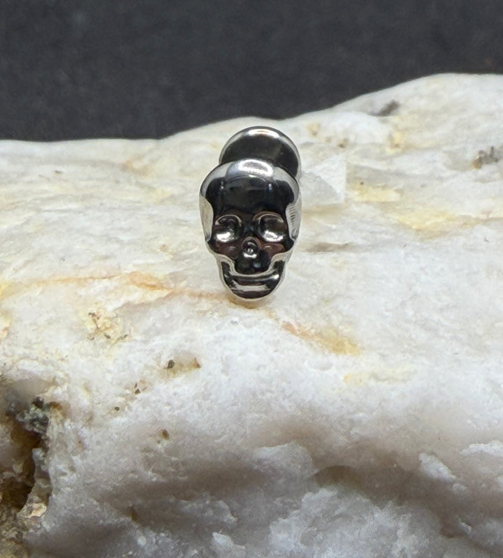 Titanium Gothic Skull Labret