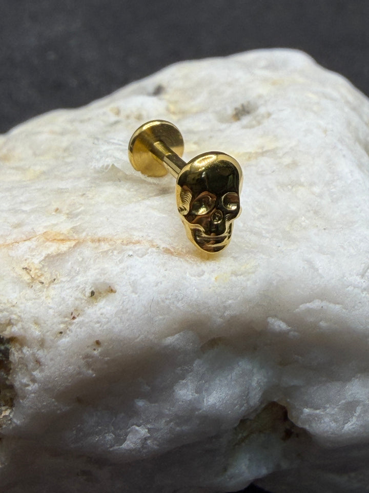 Titanium Gothic Skull Labret