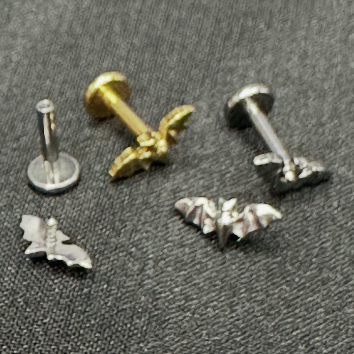 Titanium Bat Flat backed Studs