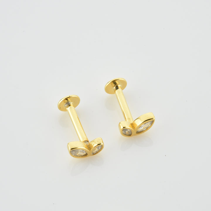 925 Sterling Silver Labret Stud