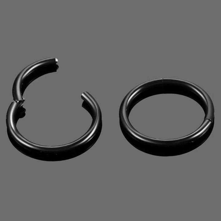 Stainless Steel Black Clicker Hoop
