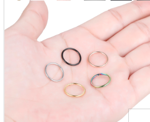 Surgical Stainless Steel Septum Clicker Ring