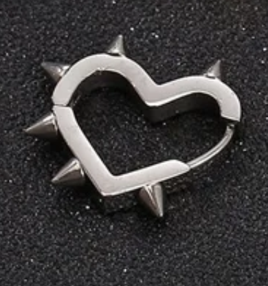 Spikey Heart Earrings