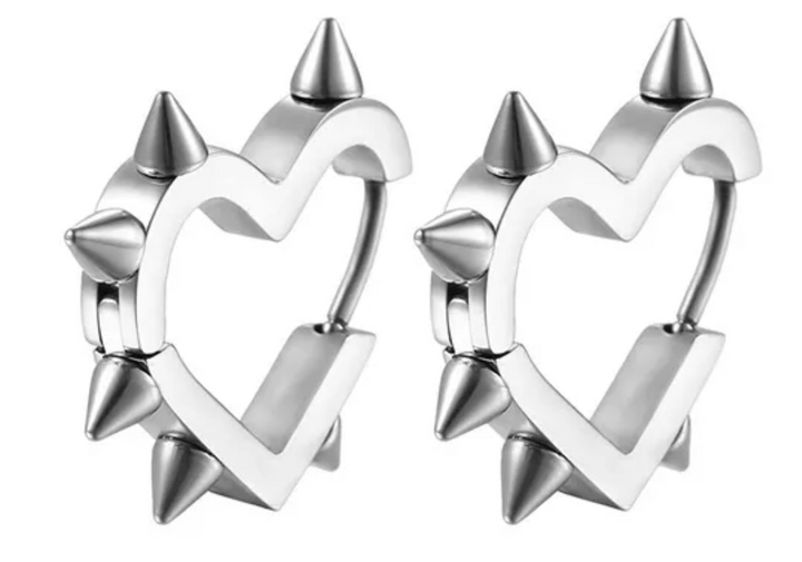 Spikey Heart Earrings