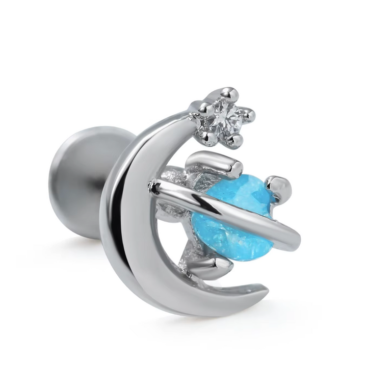 Titanium Solar System Flat Backed Stud