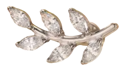 Titanium CZ Flat Backed Stud