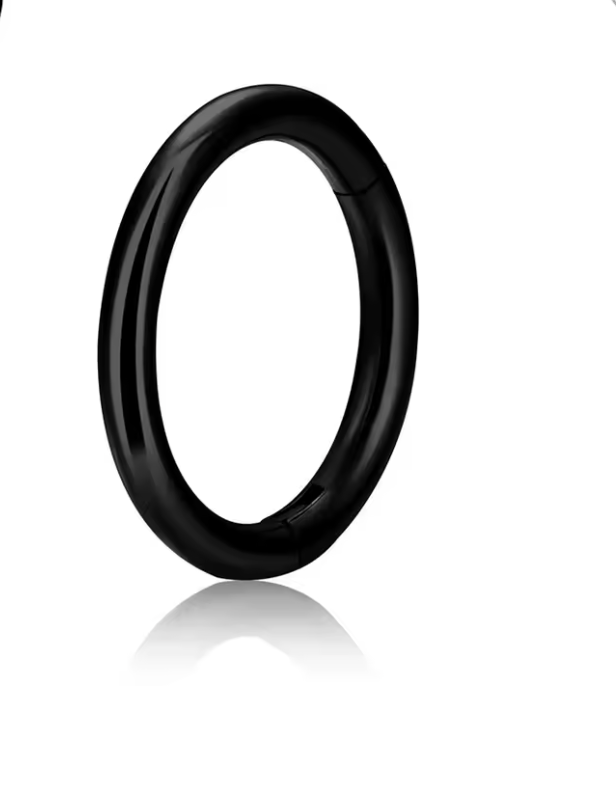 Titanium Black Small Clicker Hoop