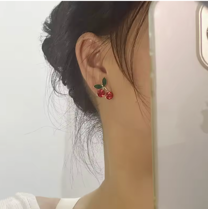 Cherry Ear Studs