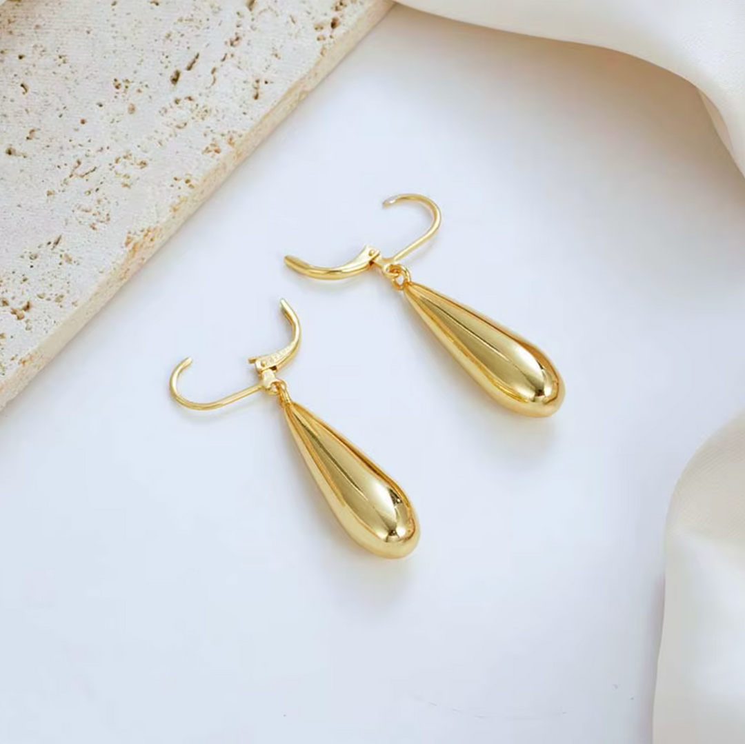 Stainless Steel Water Drop Earrings