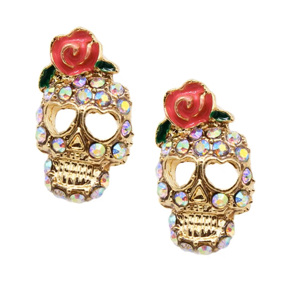 Skeleton Skull Earrings