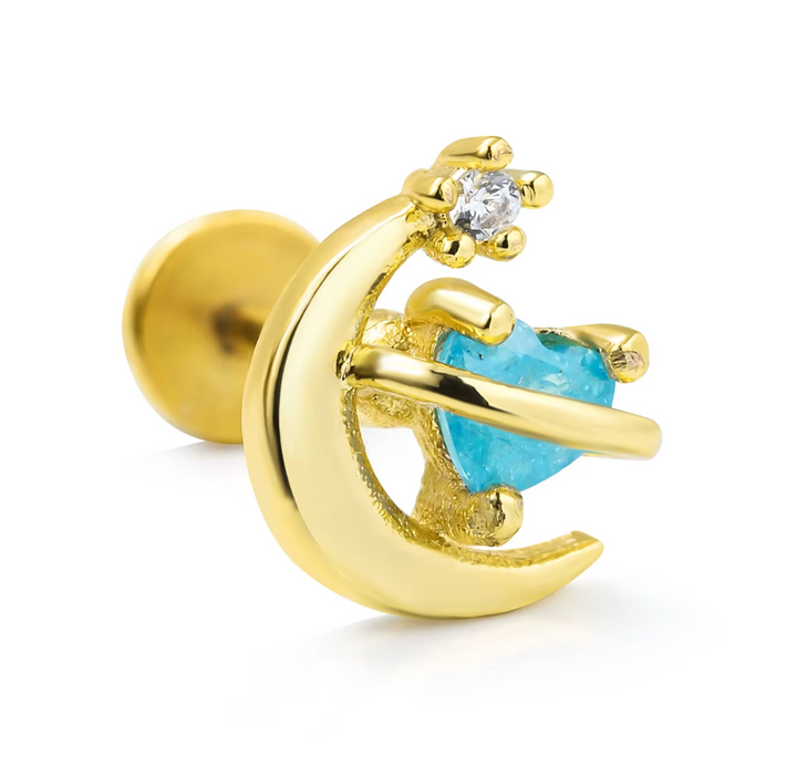 Titanium Solar System Flat Backed Stud