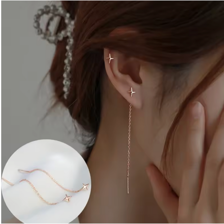 Long Wire Tassel Thread Chain Climb Star