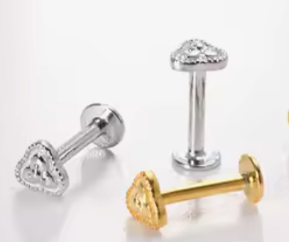 Shadow Sterling Silver Labret Stud