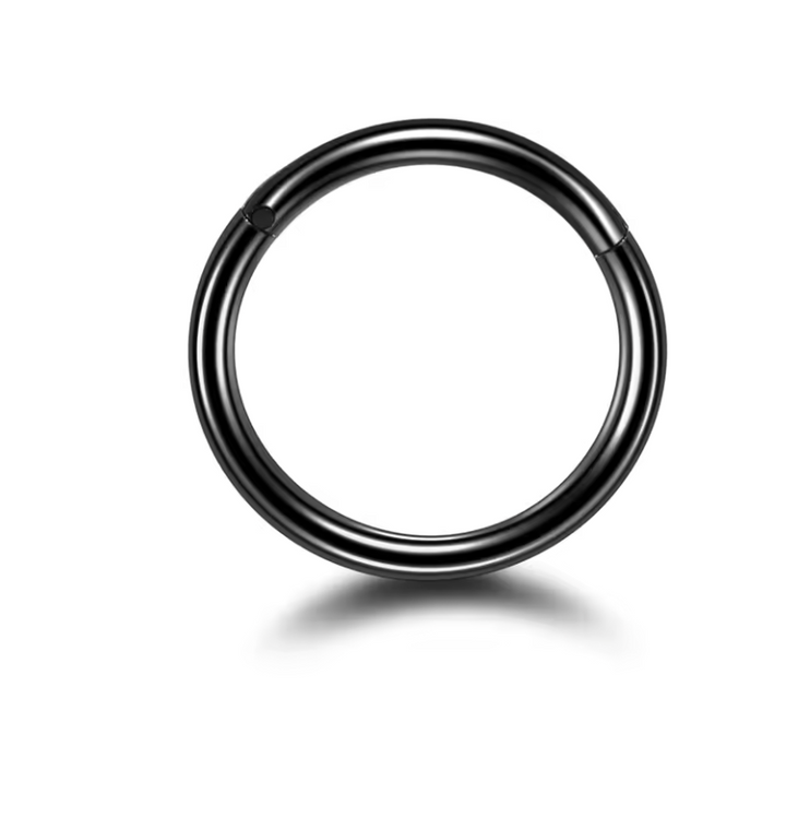 Titanium Black Small Clicker Hoop