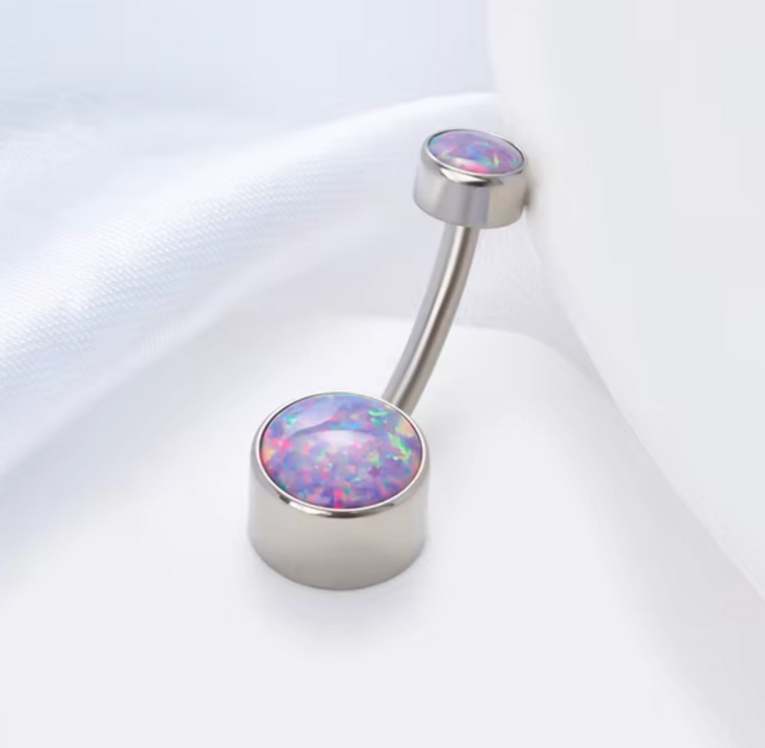 Sparkling Titanium Belly Bar