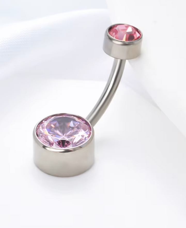 Sparkling Titanium Belly Bar