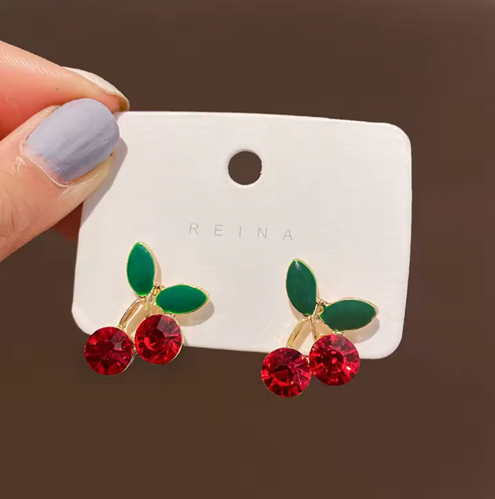 Cherry Ear Studs