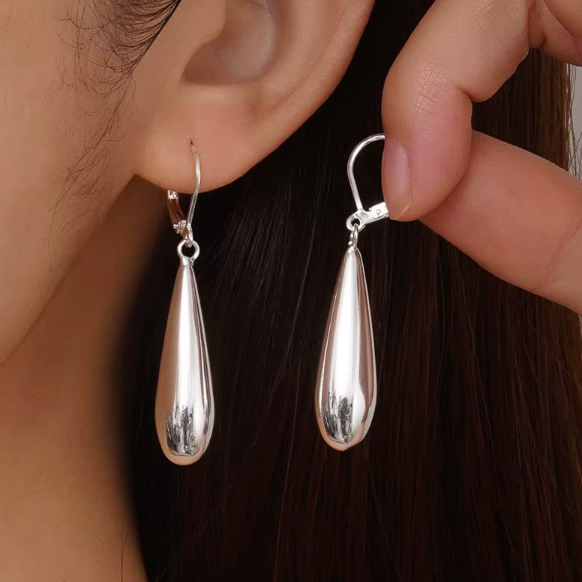 Stainless Steel Water Drop Earrings