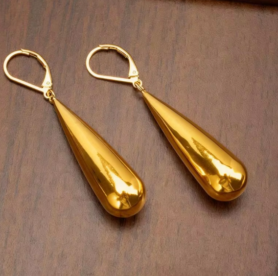 Stainless Steel Water Drop Earrings