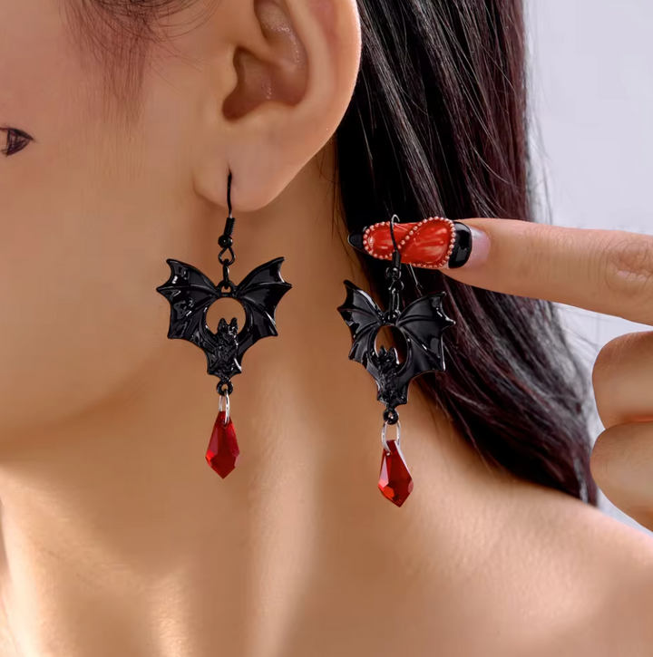 Gothic Vampire Drop Earrings