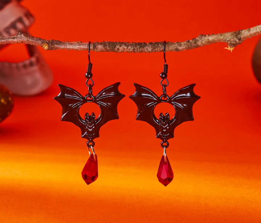 Gothic Vampire Drop Earrings