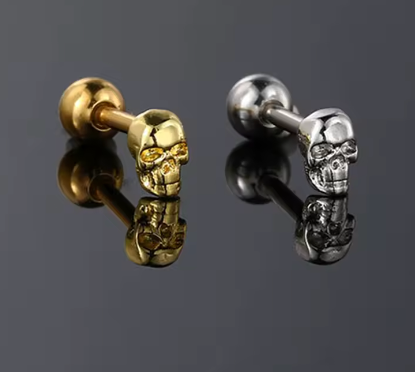 Ball Back Skull Stud